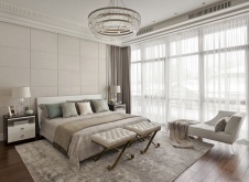 Фото интерьера спальни дома в стиле ар-деко