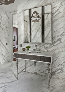 Фото интерьера санузла дома в стиле ар-деко