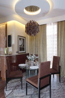 Фото интерьера столовой квартиры в стиле ар-деко