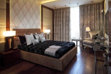 Фото интерьера спальни квартиры в стиле ар-деко