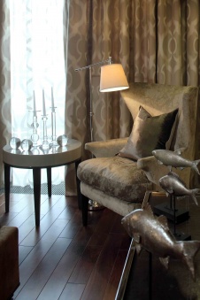 Фото интерьера спальни квартиры в стиле ар-деко