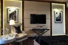 Фото интерьера спальни квартиры в стиле ар-деко