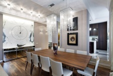 Фото интерьера столовой квартиры в стиле неоклассика