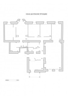 Планировка большой квартиры в стиле современная классика до реконструкции.