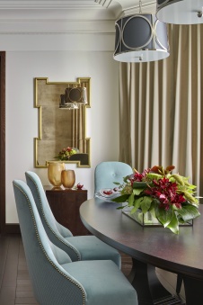 Фото интерьера столовой квартиры в стиле ар-деко