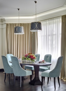 Фото интерьера столовой квартиры в стиле ар-деко