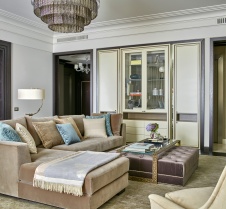 Фото интерьера гостиной квартиры в стиле ар-деко