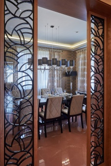 Фото интерьера столовой дома в стиле ар-деко