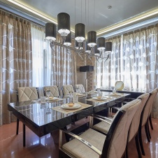 Фото интерьера столовой дома в стиле ар-деко
