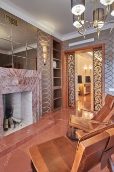 Фото интерьера каминной дома в стиле ар-деко