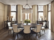 Фото интерьера столовой квартиры в американском стиле