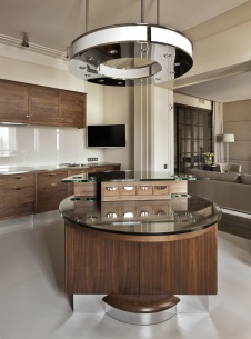 Фото интерьера кухни квартиры в американском стиле