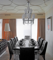 Фото интерьера столовой квартиры в стиле фьюжн