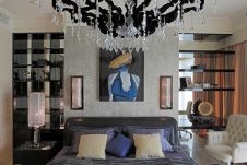 Фото интерьера спальни квартиры в стиле фьюжн