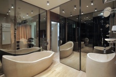 Фото интерьера ванной квартиры в стиле фьюжн