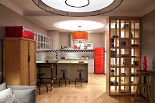 Фото интерьера столовой квартиры в современном стиле