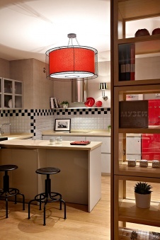 Фото интерьера кухни квартиры в современном стиле