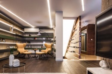 Фото интерьера гостиной дома в современном стиле