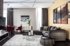 Фото интерьера гостиной дома в современном стиле