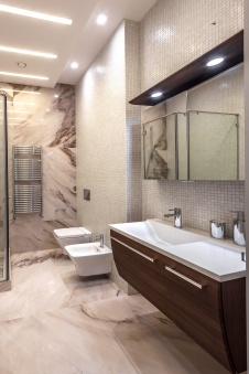 Фото интерьера санузла дома в современном стиле