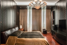 Фото интерьера спальни квартиры в современном стиле