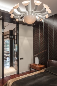 Фото интерьера спальни квартиры в современном стиле