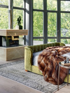 Фото интерьера каминной дома в стиле ар-деко