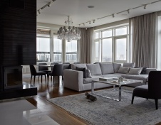 Фото интерьера гостиной квартиры в стиле минимализм