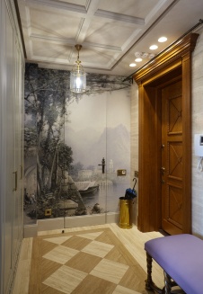 Фото интерьера входной зоны квартиры в стиле неоклассика