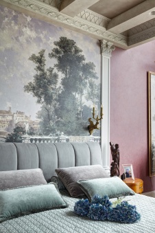 Фото интерьера спальни квартиры в стиле неоклассика