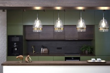 Фото интерьера кухни небольшой квартиры в стиле лофт