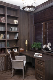 Фото интерьера кабинета небольшой квартиры в стиле лофт