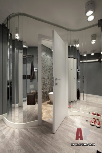 Фото интерьера входной зоны квартиры в стиле минимализм Фото интерьера коридора квартиры в стиле минимализм