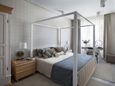 Фото интерьера спальни квартиры в стиле минимализм