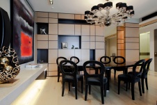 Фото интерьера столовой квартиры в современном стиле