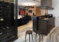 Фото интерьера кухни квартиры в современном стиле