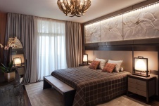 Фото интерьера спальни квартиры в современном стиле