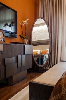 Фото интерьера спальни квартиры в современном стиле