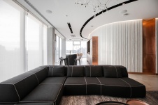 Фото интерьера гостиной квартиры в современном стиле