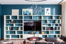 Фото интерьера гостиной квартиры в современном стиле