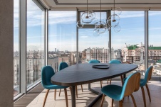 Фото интерьера столовой квартиры в современном стиле