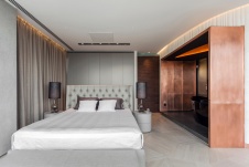 Фото интерьера спальни квартиры в современном стиле