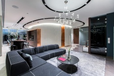 Фото интерьера гостиной квартиры в современном стиле