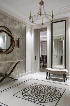 Фото интерьера входной зоны квартиры в американском стиле