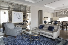 Фото интерьера гостиной квартиры в американском стиле