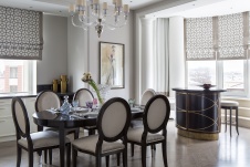 Фото интерьера столовой квартиры в американском стиле