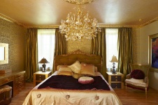 Фото интерьера спальни дома в стиле фьюжн