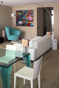 Фото интерьера зоны отдыха квартиры в стиле минимализм