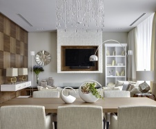 Фото интерьера гостиной квартиры в современном стиле