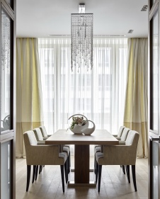 Фото интерьера столовой квартиры в современном стиле